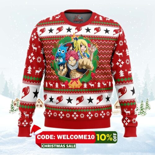 Fairy Tail Ugly Christmas Sweater A Christmas Tail Design