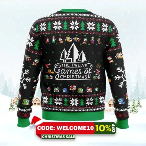 12 games of christmas ugly christmas sweater 2
