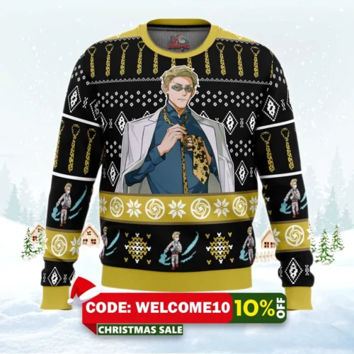73 sorcerer nanami kento jujutsu kaisen ugly christmas sweater 1