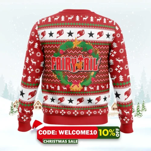 a christmas tail fairy tail ugly christmas sweater 2