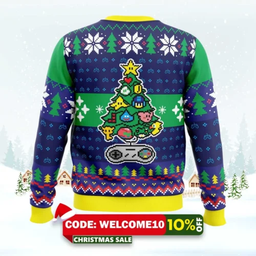 a classic gamer christmas ugly christmas sweater 2