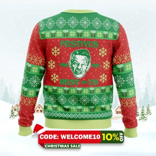 a festivus for the rest of us seinfeld ugly christmas sweater 2