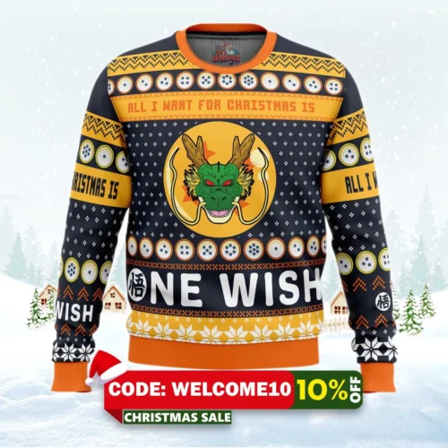 a very shenron christmas dragon ball z ugly christmas sweater 1