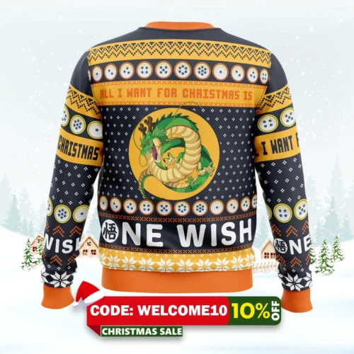a very shenron christmas dragon ball z ugly christmas sweater 2