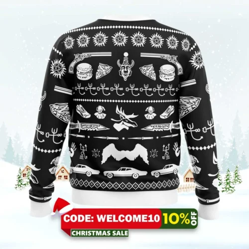 a very supernatural christmas supernatural ugly christmas sweater 2