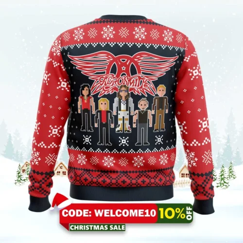 aerosmith ugly christmas sweater 2