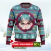 ahegao hatsune miku ugly christmas sweater 1