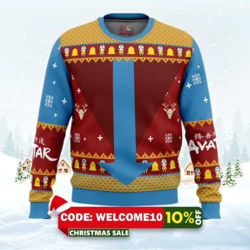 airbenders air nomads avatar ugly christmas sweater 1
