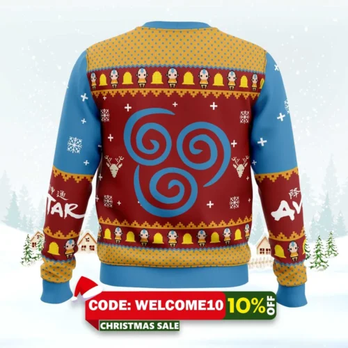 airbenders air nomads avatar ugly christmas sweater 2