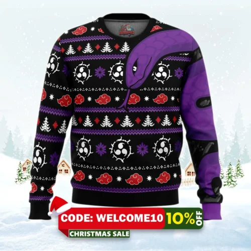 akatsuki orochimaru naruto christmas sweater 1