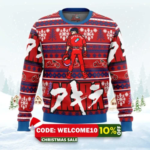 akira kaneda ugly christmas sweater 1