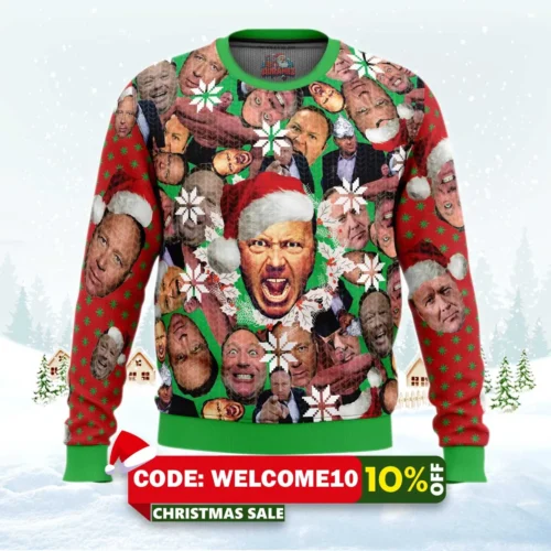 alex jones ugly christmas sweater 1