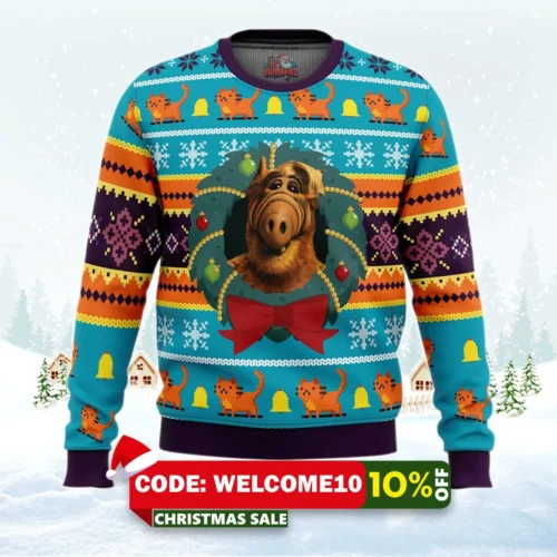 alf ugly christmas sweater 1