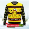 all i want for christmas is chu! ugly christmas sweater 1