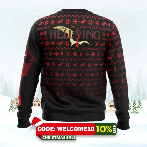 alucard hellsing dark fantasy ugly christmas sweater 2