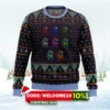 among us crewmate ugly christmas sweater 1