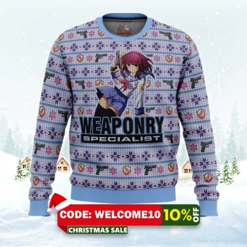 angel beats nakamura yuri ugly christmas sweater 1