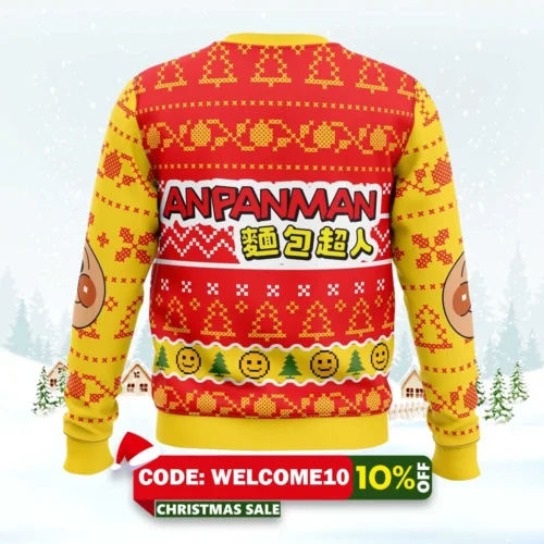 anpanman ugly christmas sweater 2