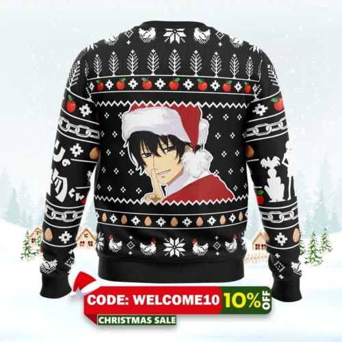 apple a day can keep santa away ugly christmas sweater 2