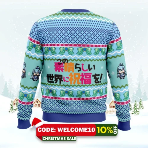 aqua konosuba ugly christmas sweater 2