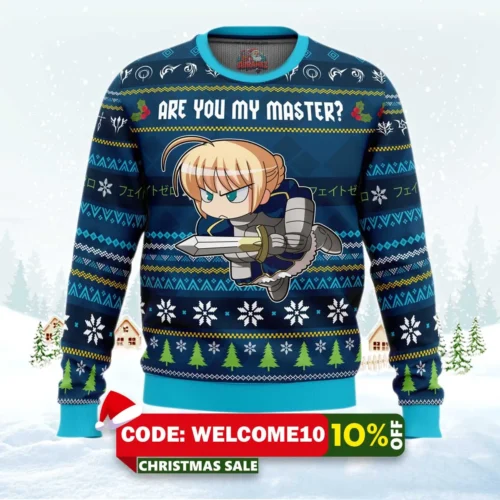 are you my master fate zero ugly christmas sweater 1