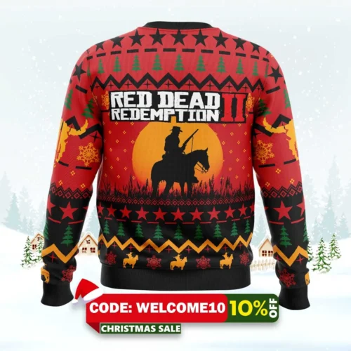 arthur morgan red dead redemption ugly christmas sweater 2