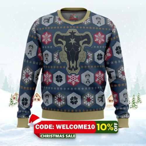 asta black clover ugly christmas sweater 1
