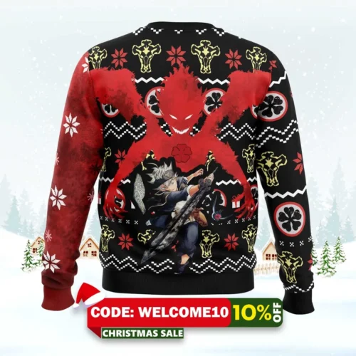 asta demon black clover ugly christmas sweater 2
