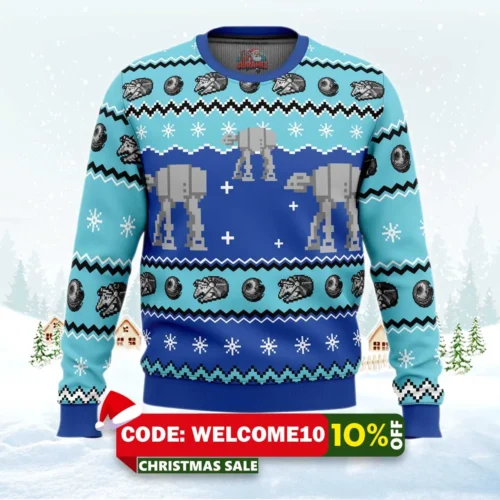 at at walker ugly christmas sweater 1