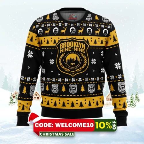 b99 brooklyn nine nine ugly christmas sweater 1