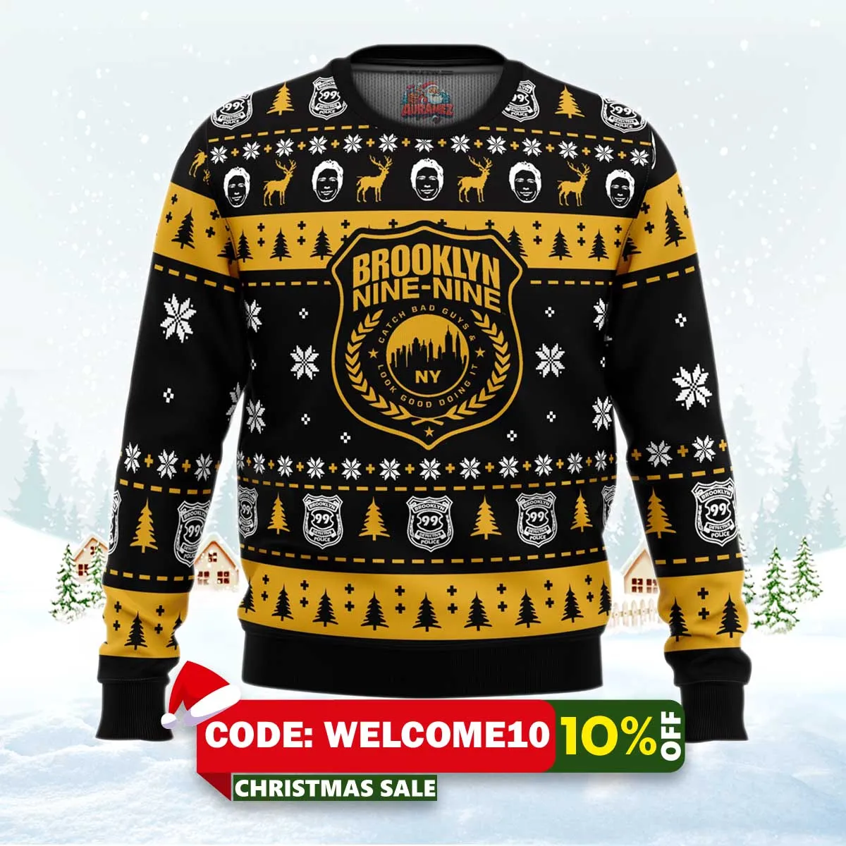 b99 brooklyn nine nine ugly christmas sweater 1 b99 brooklyn nine nine ugly christmas sweater 1