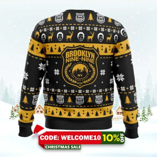 B99 Brooklyn Nine Nine Ugly Christmas Sweater 1 b99 brooklyn nine nine ugly christmas sweater 2
