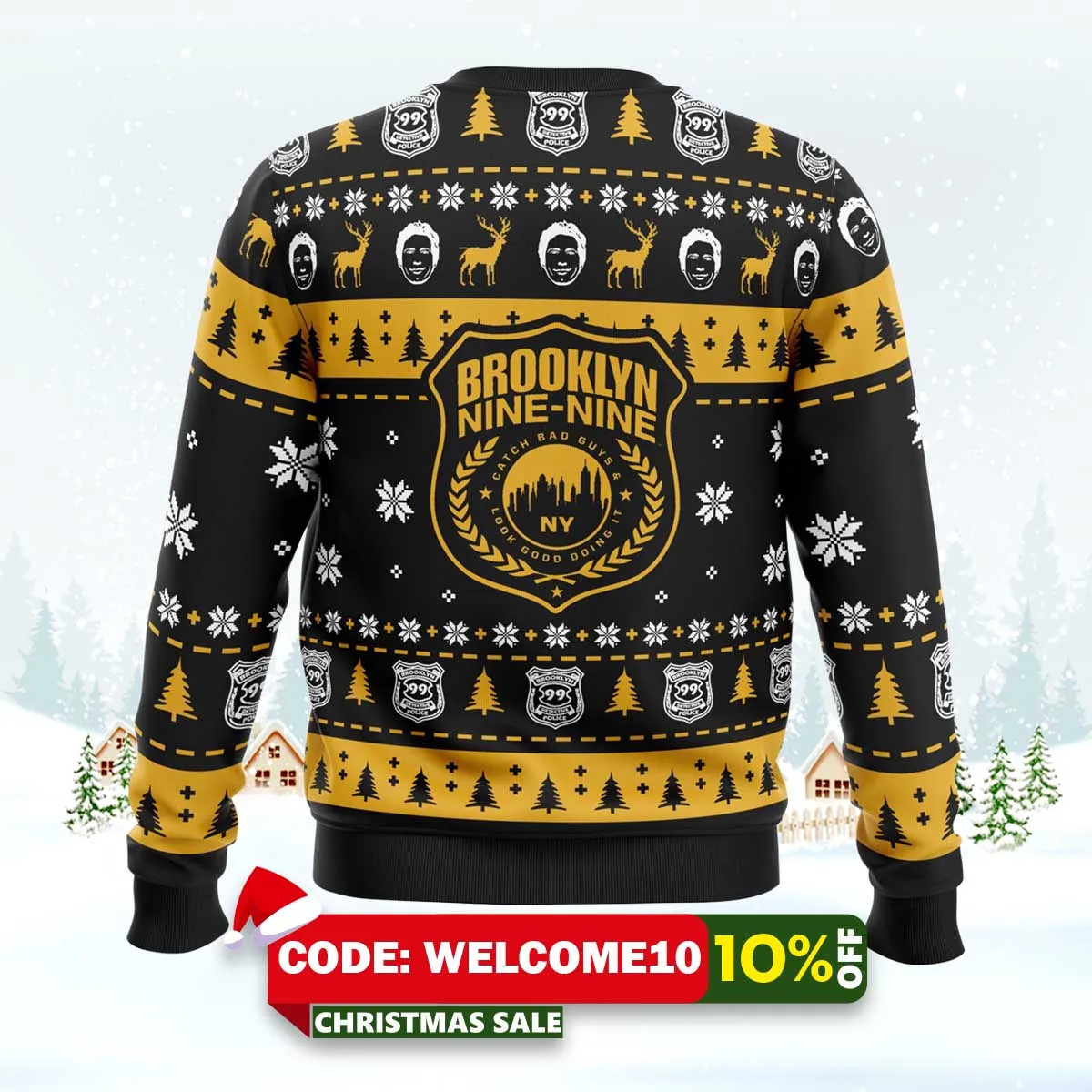 b99 brooklyn nine nine ugly christmas sweater 2 b99 brooklyn nine nine ugly christmas sweater 2