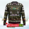baby yoda cute mandalorion star wars ugly christmas sweater 1