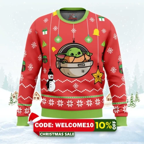 baby yoda ugly christmas sweater 1