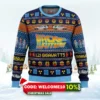 back to the future ugly christmas sweater 1