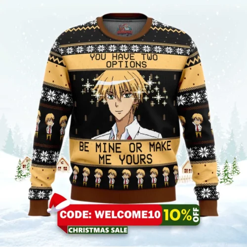 be mine or make me yours ugly christmas sweater 1