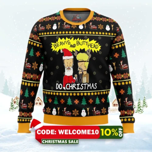 beavis and butthead do christmas sweater 1
