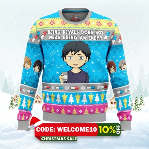 being rivals ugly christmas sweater 1