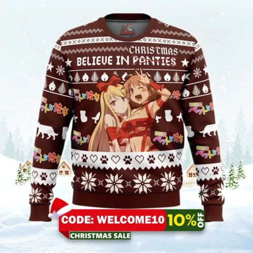 believe in christmas ugly christmas sweater 1