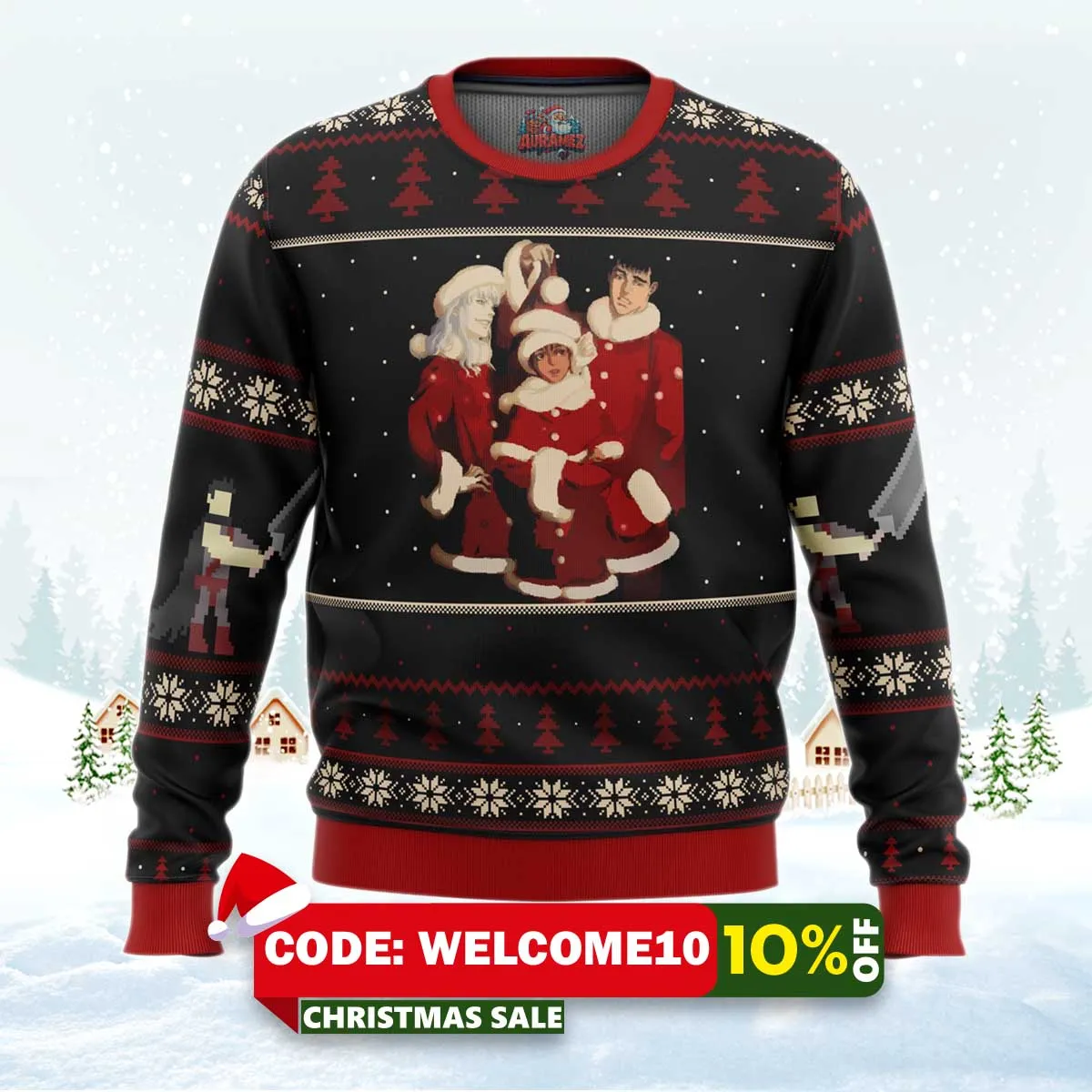 berserk holiday ugly christmas sweater 1 berserk holiday ugly christmas sweater 1