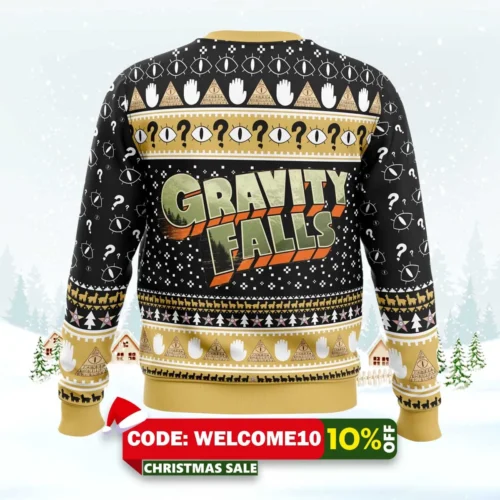 bill cipher gravity falls ugly christmas sweater 2