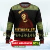 birthday boy the ruined fresco of jesus ugly christmas sweater 1