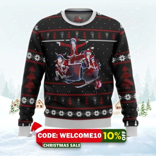 black butler holiday ugly christmas sweater 1