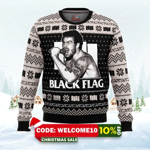 black flag ugly christmas sweater 1