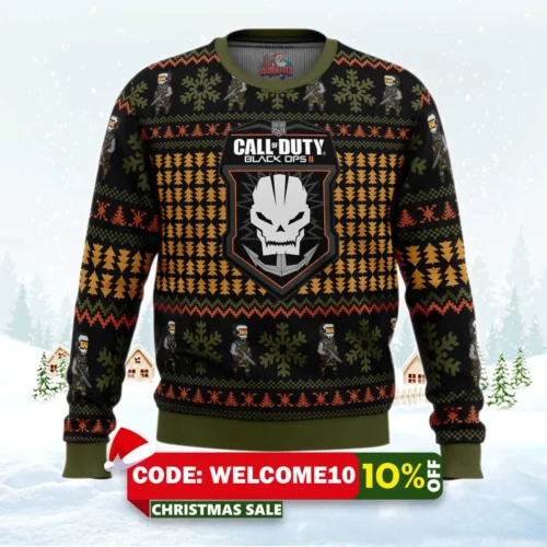 black ops 2 call of duty ugly christmas sweater 1