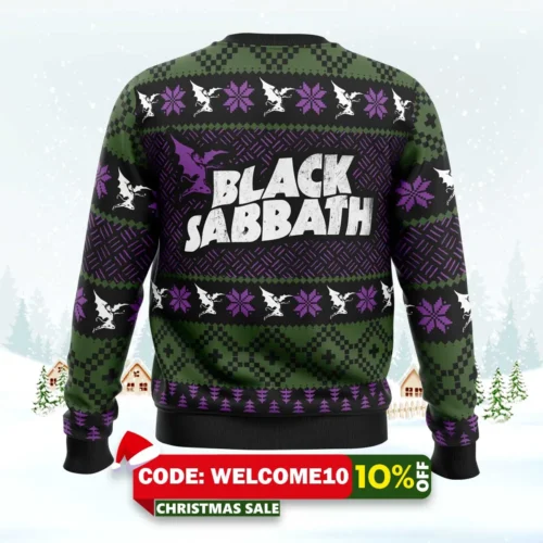 black sabbath ugly christmas sweater 2