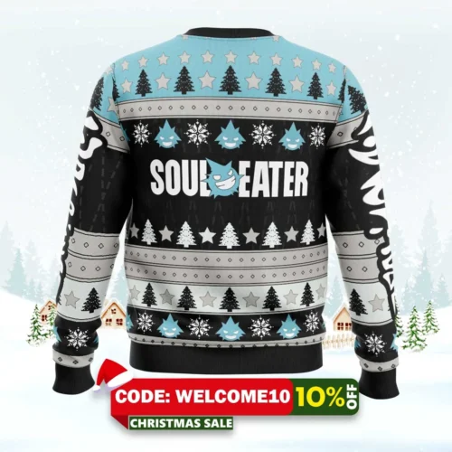 Black Star Soul Eater Ugly Christmas Sweater 1 black star soul eater ugly christmas sweater 2