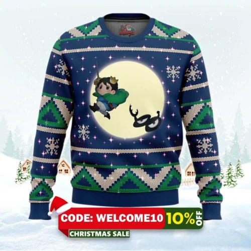 bojji and kage full moon ranking of kings ugly christmas sweater 1