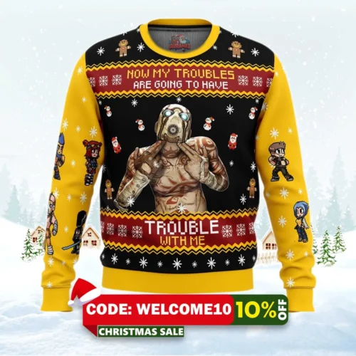 borderlands ugly christmas sweater 1